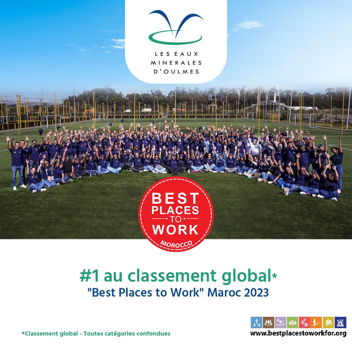 LEMO #1 au classement global #BestPlacesToWork Maroc 2023